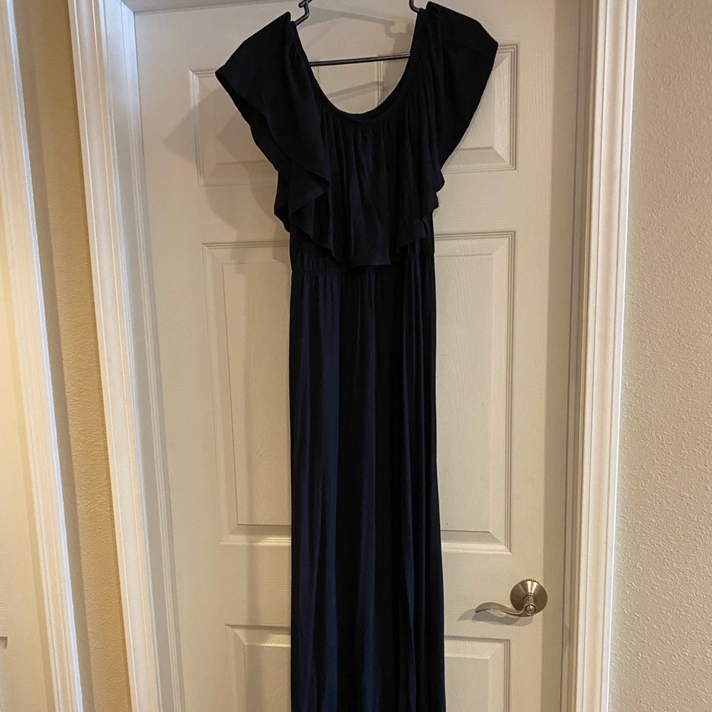 Brand New off the Shoulder Black Dress Sz XL (Generous sizing)